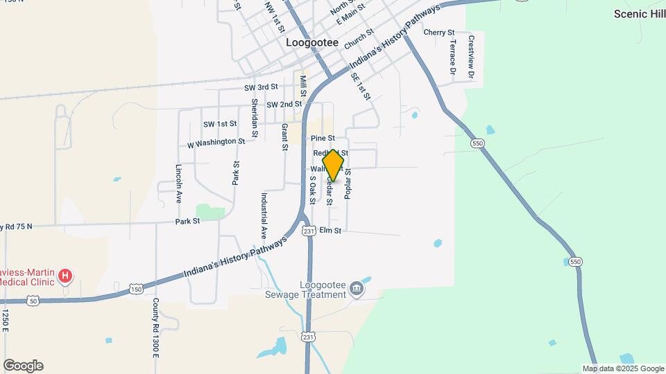 205 Cedar St Map and Location Details