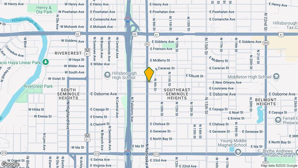 4917 N Nebraska Ave Map and Location Details