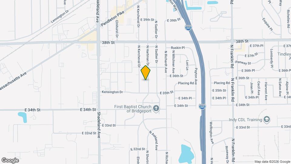 3626 N Hartman Dr Map and Location Details