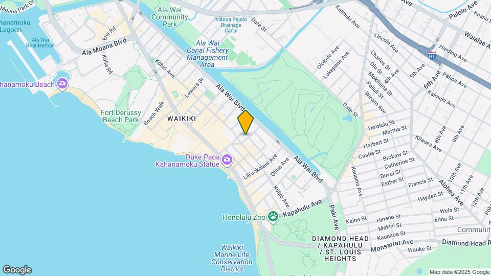 218 Ka?iulani Ave-Unit -22 Map and Location Details