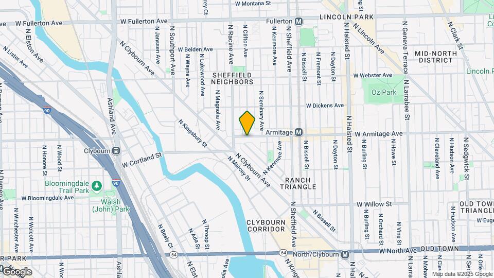 1143 W Armitage Ave Map and Location Details