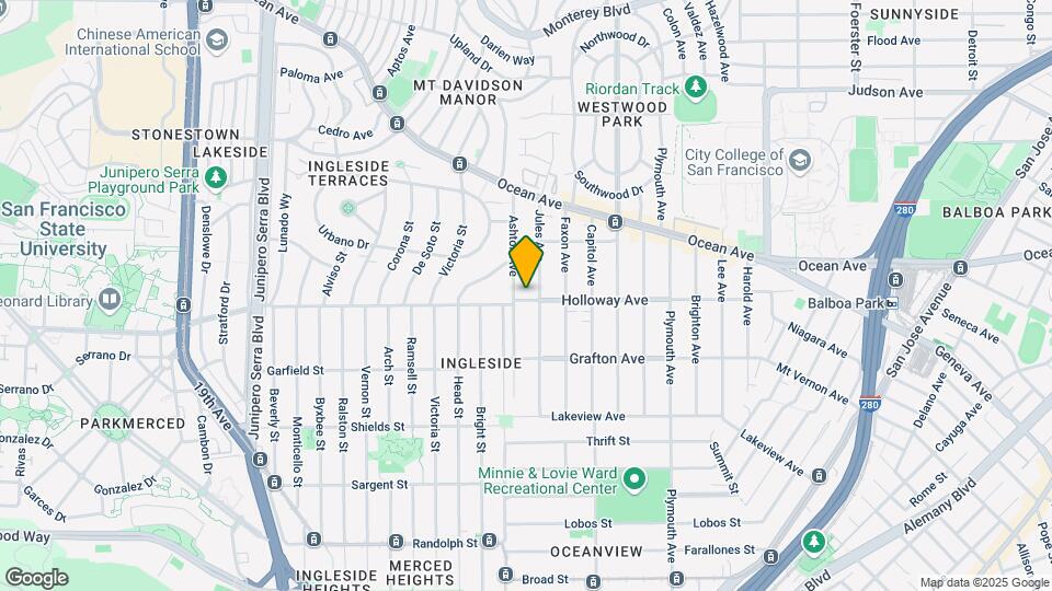 824-830 Holloway Ave Mapa y Detalles de la Ubicación