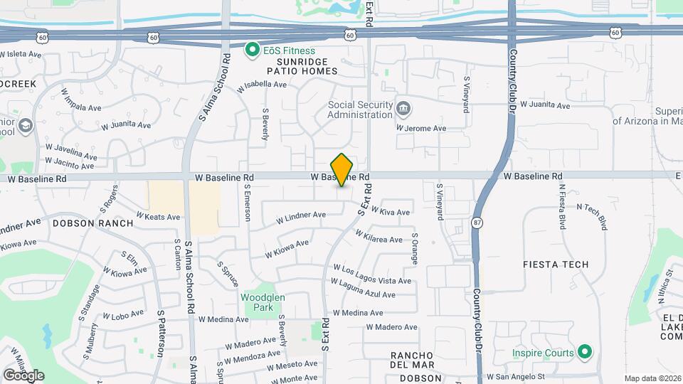 2029 S Nina Cir Mapa y Detalles de la Ubicación
