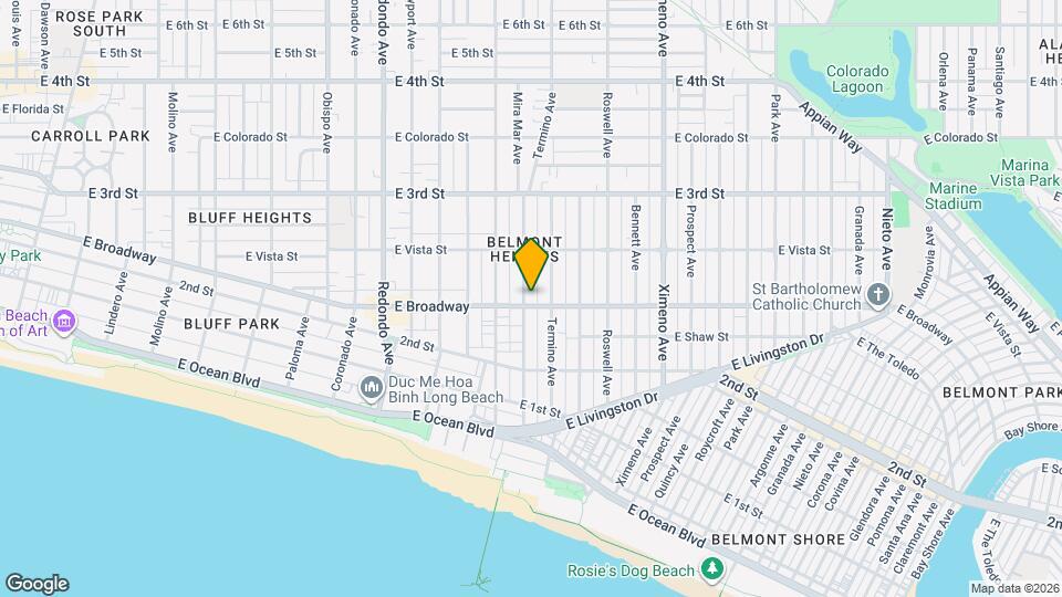 230 Mira Mar Ave, Unit A Mapa y Detalles de la Ubicación