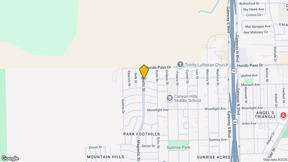 Canyon Hills Apartments Map and Location Details