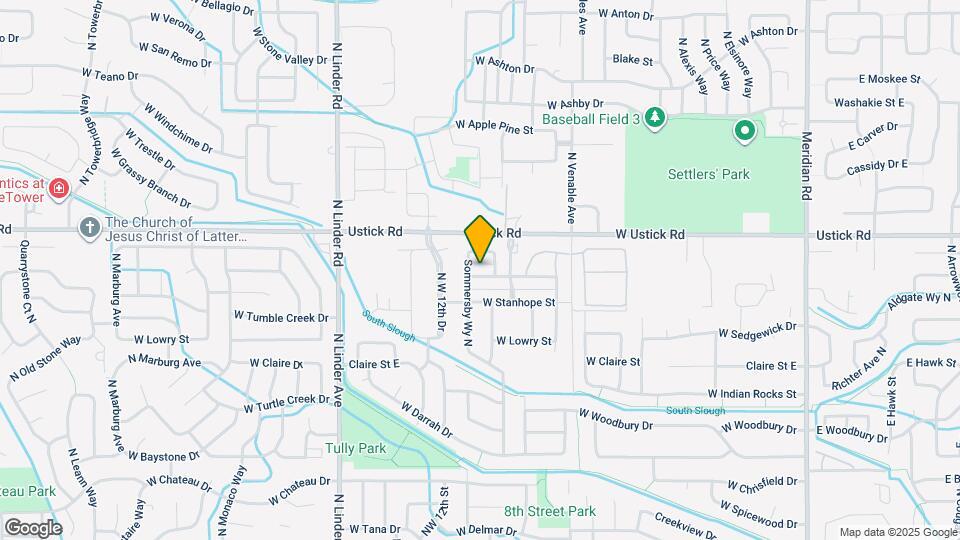 1124 W Parkstone St Map and Location Details