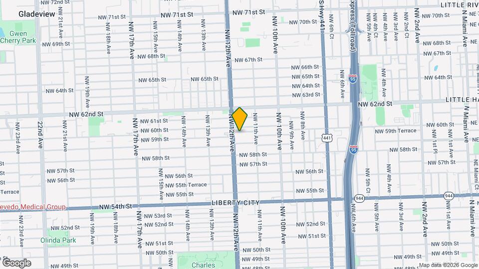 1170 NW 59th St Mapa y Detalles de la Ubicación