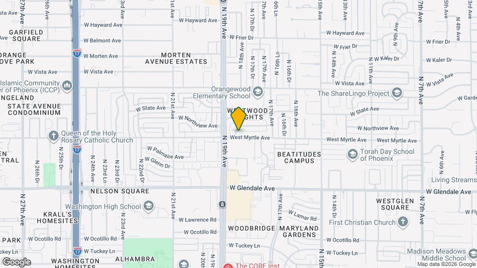 1831 W Northview Ave Map and Location Details