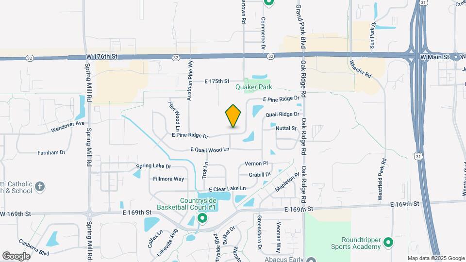 404 E Pine Ridge Dr Map and Location Details