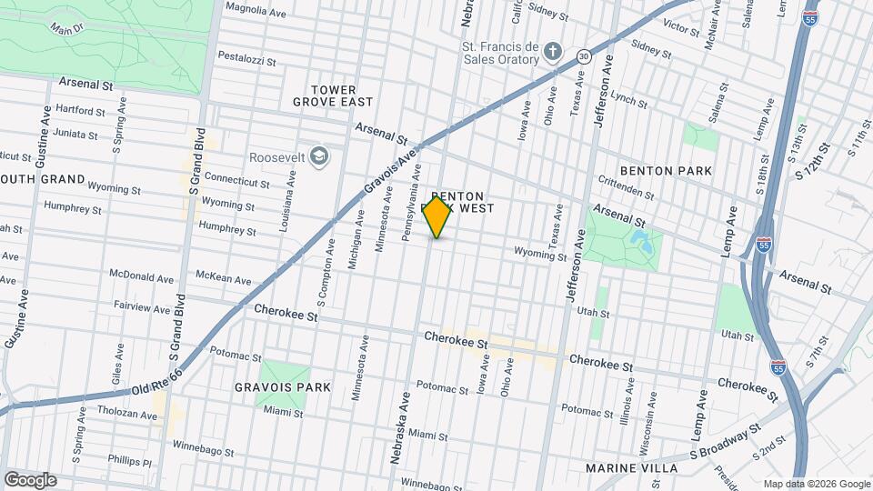 2854 Wyoming St Map and Location Details