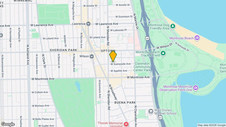 948 W Sunnyside Ave Map and Location Details