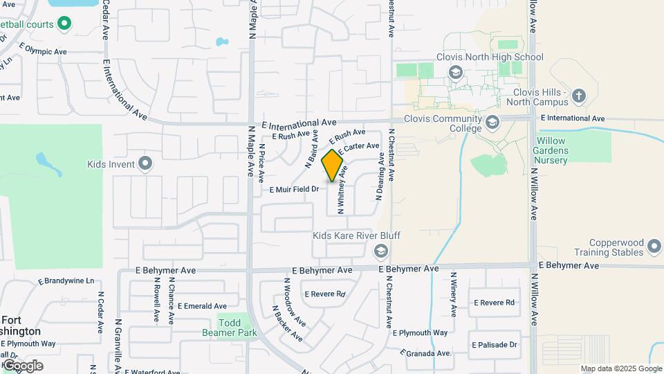 10284 N Sierra Vista Ave Map and Location Details