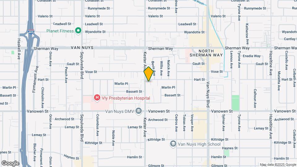 6944 Kester Ave Map and Location Details