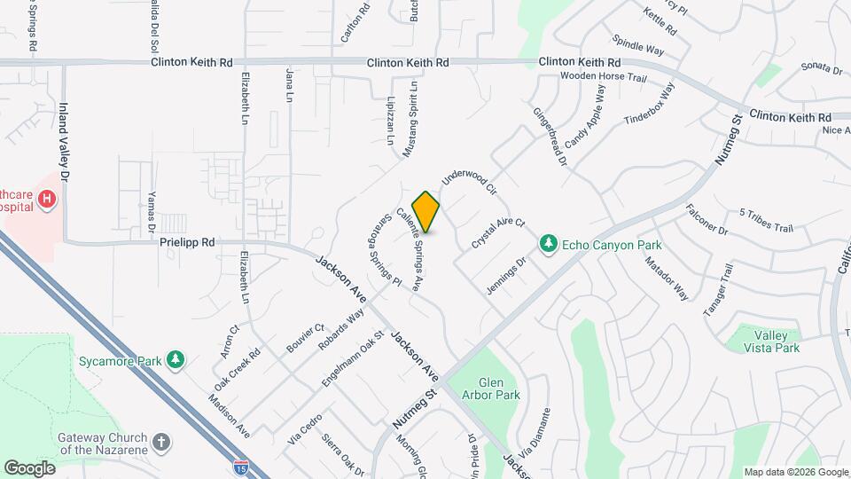 23424 Caliente Springs Ave Map and Location Details