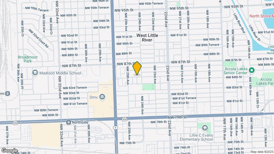 12154 NW 24th Ct Map and Location Details