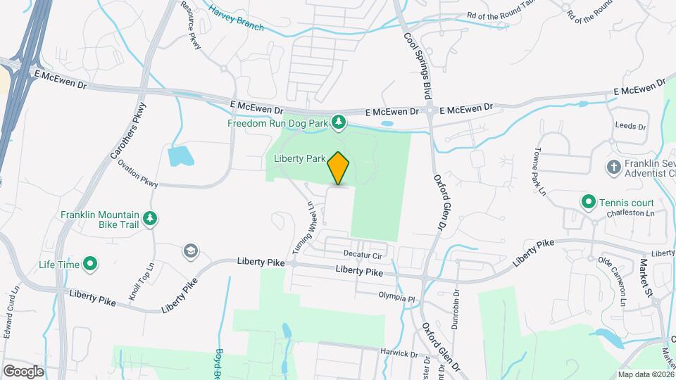 1247 Park Run Dr Map and Location Details