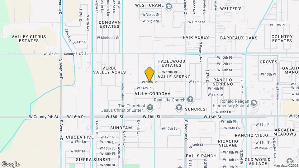 4303 W 14th St Map and Location Details