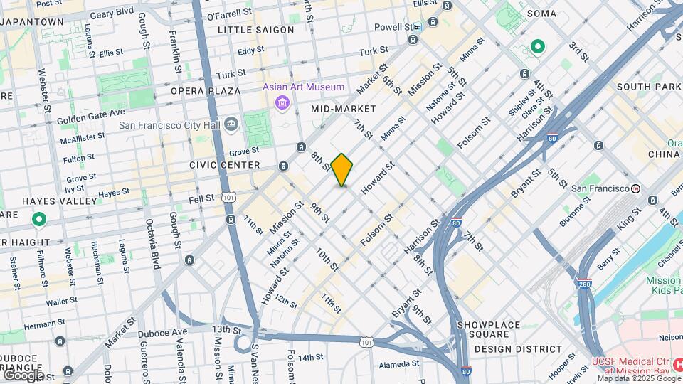 712 Natoma St Mapa y Detalles de la Ubicación