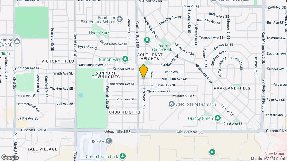 1021 Hermosa Dr SE Map and Location Details