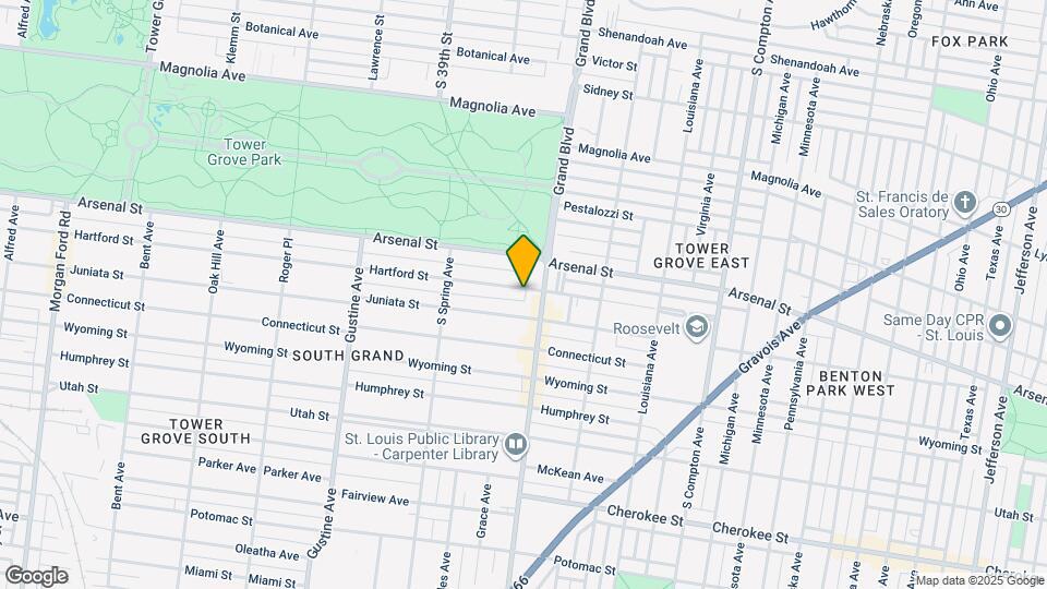 3618 Hartford St Map and Location Details