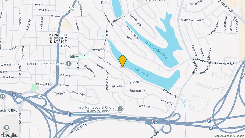1512 Waterside Dr Mapa y Detalles de la Ubicación