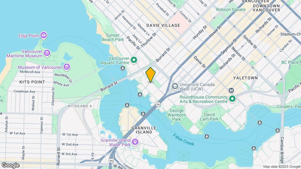 1500 Hornby St Map and Location Details