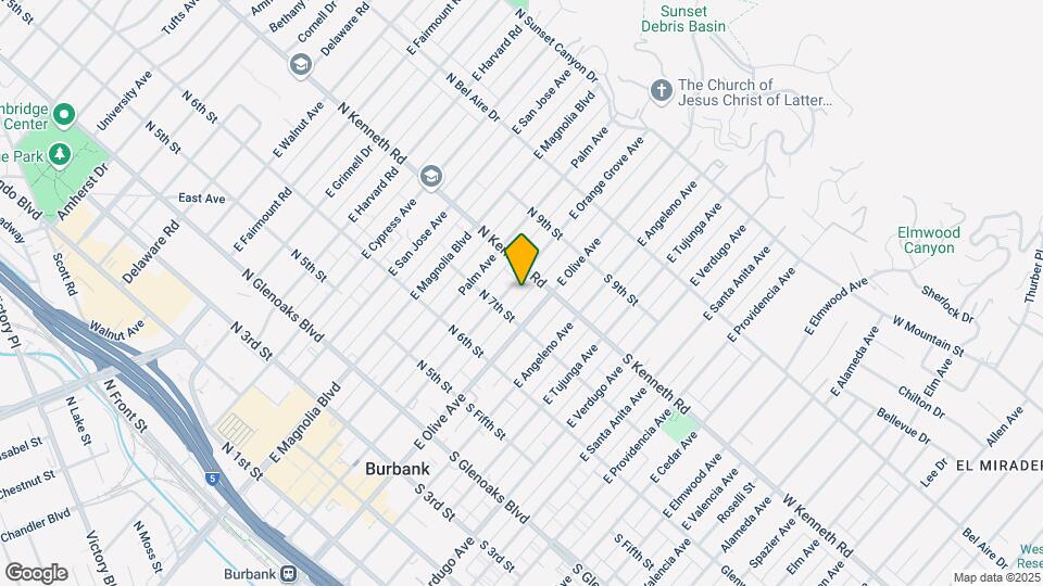 722 E Orange Grove Ave Map and Location Details