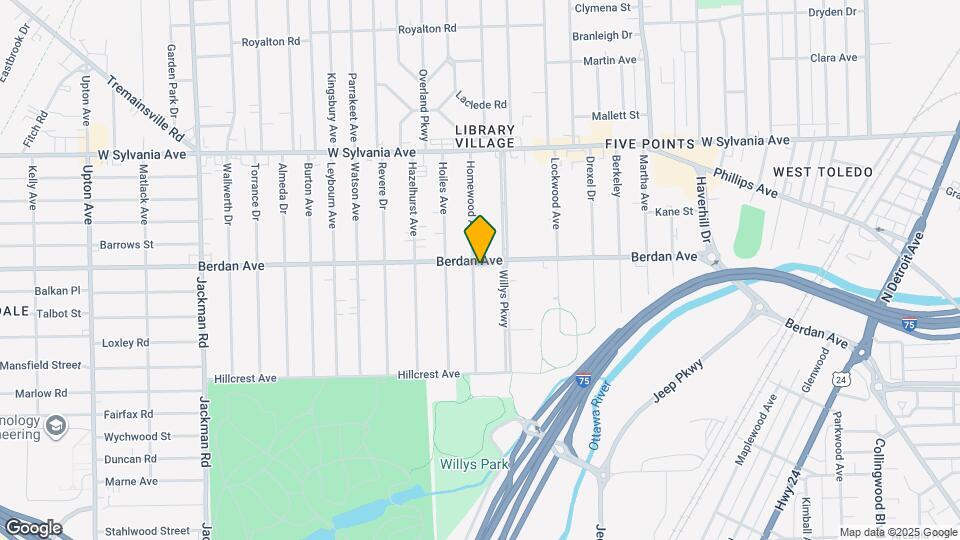 3722 Homewood Ave Map and Location Details