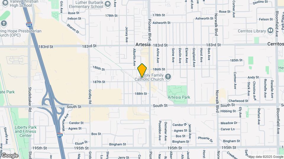18630 Corby Ave Map and Location Details