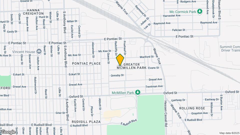 2517 Evans St Map and Location Details