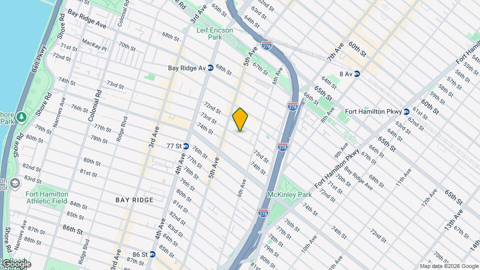 537 73rd St, Unit 2nd FL Map and Location Details