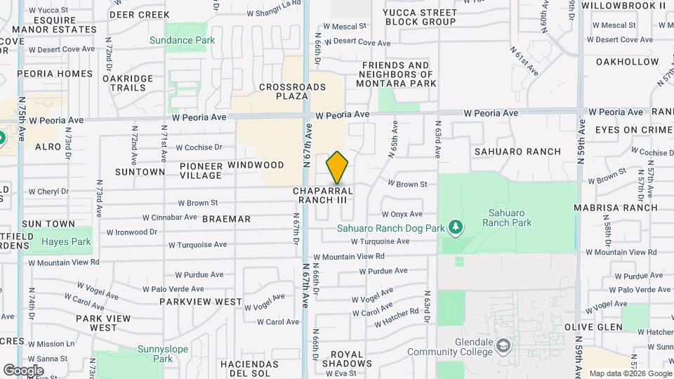 6607 W Brown St Mapa y Detalles de la Ubicación
