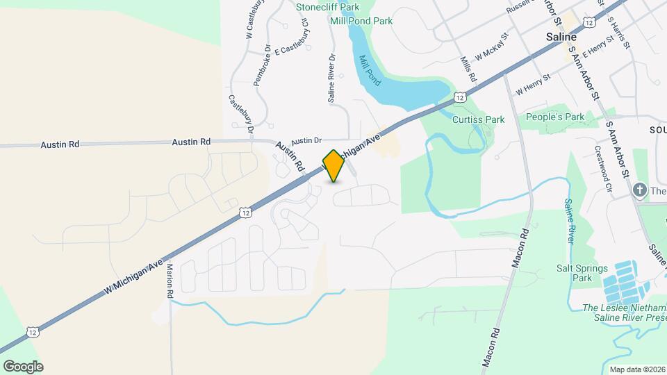 Six Trails Apartments - Saline, MI Map and Location Details