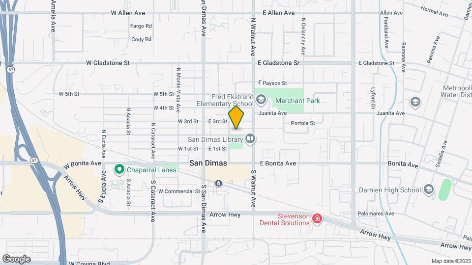 215 E 2nd St Map and Location Details