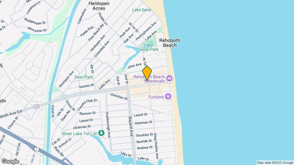 107 Rehoboth Ave, Unit B Map and Location Details