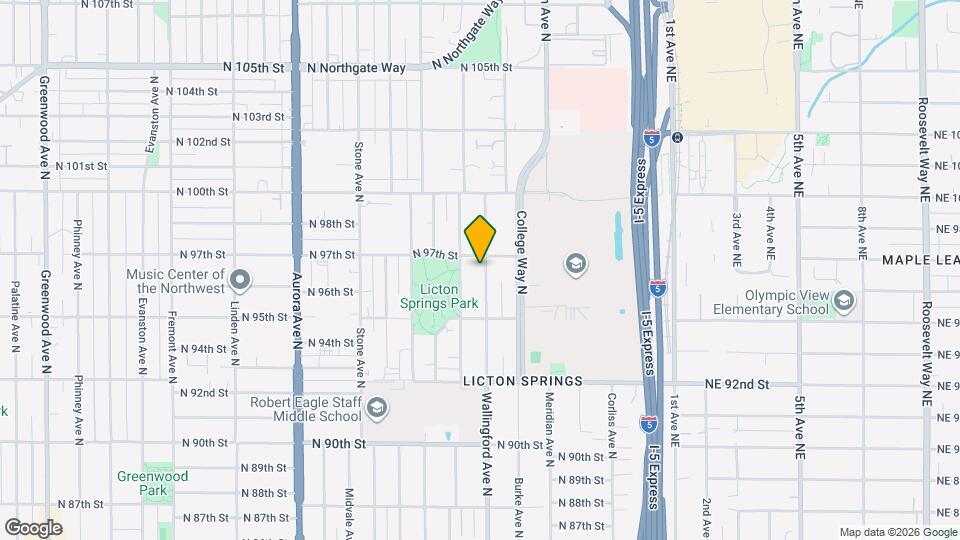 9547 Wallingford Ave N Mapa y Detalles de la Ubicación