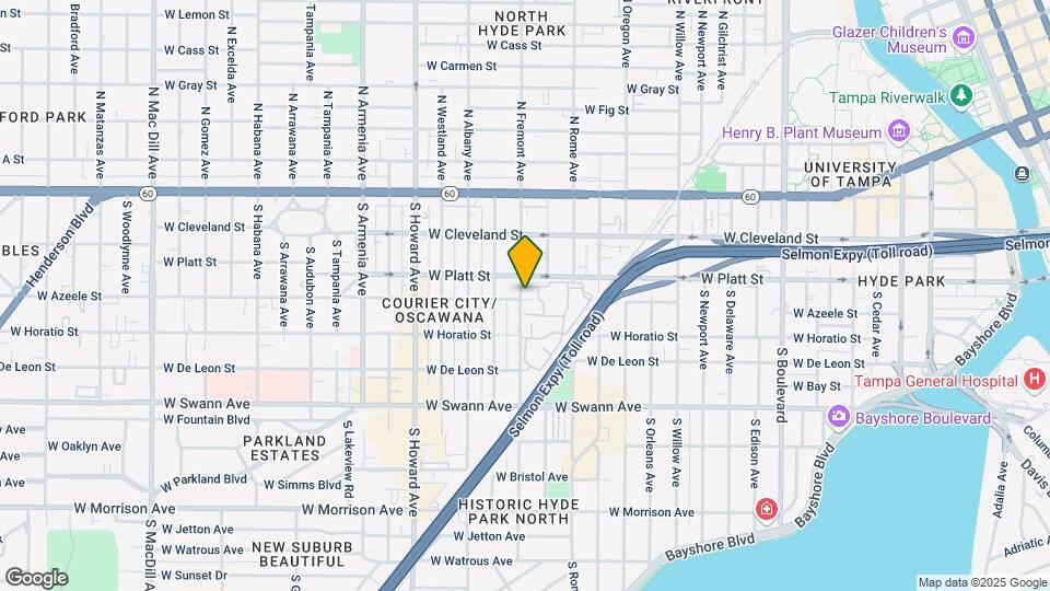 1807 W Azeele St-Unit -#3 Map and Location Details