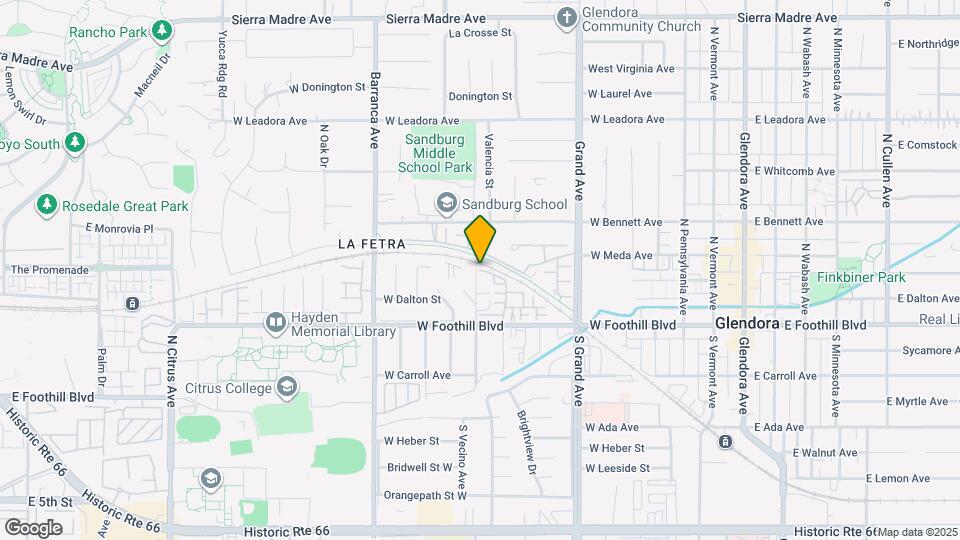 537 W Foothill Blvd Map and Location Details