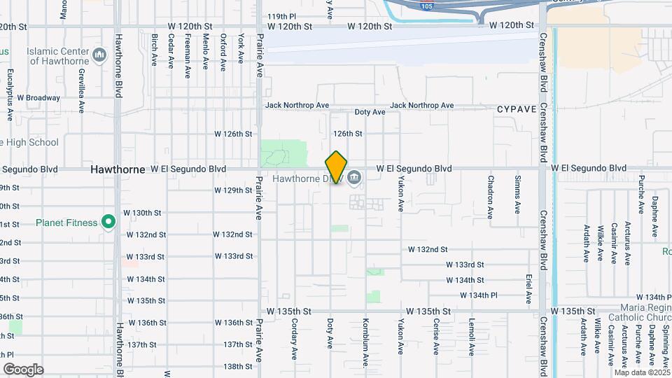 12906 Doty Ave Mapa y Detalles de la Ubicación