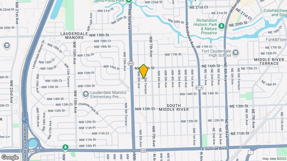 1501 NW 7th Terrace Map and Location Details