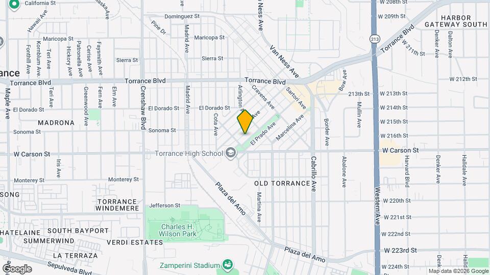 1537 El Prado Ave Map and Location Details