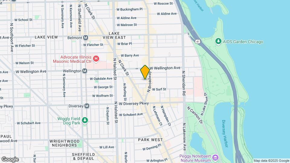 614 W Surf St, Unit K09J Mapa y Detalles de la Ubicación