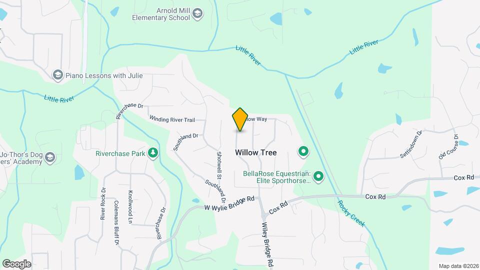 1630 Willow Way Map and Location Details