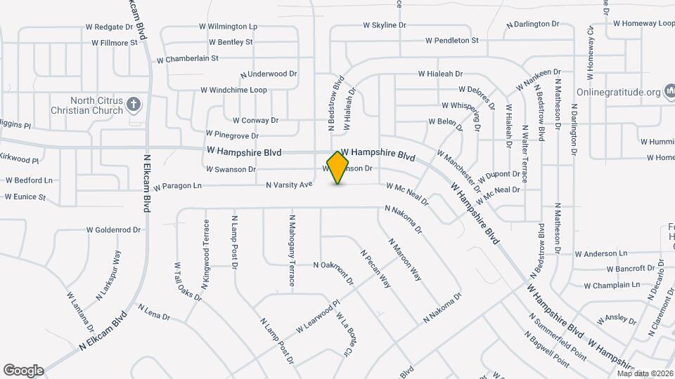 1912 Mcneal Dr Map and Location Details