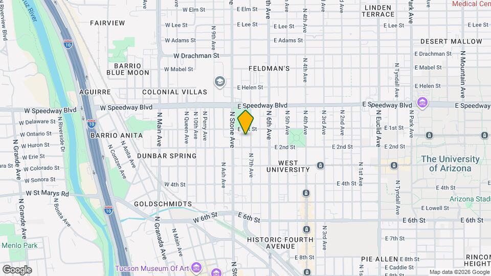 933 N 7th Ave Map and Location Details