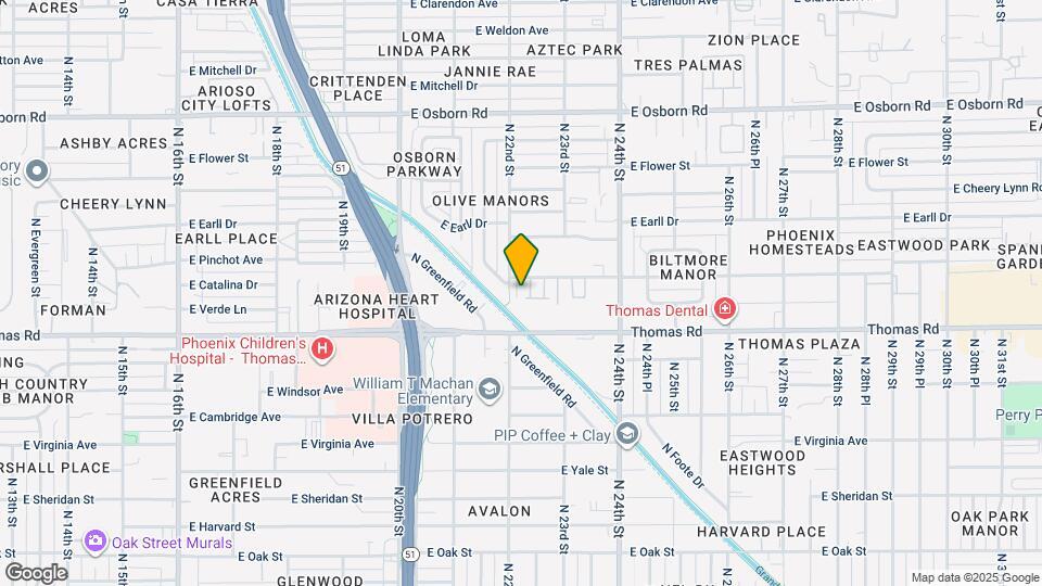 2201 E Pinchot Ave Map and Location Details