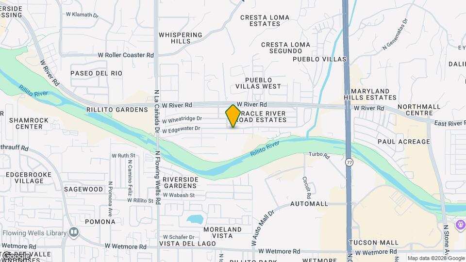 1021 W Edgewater Dr Mapa y Detalles de la Ubicación