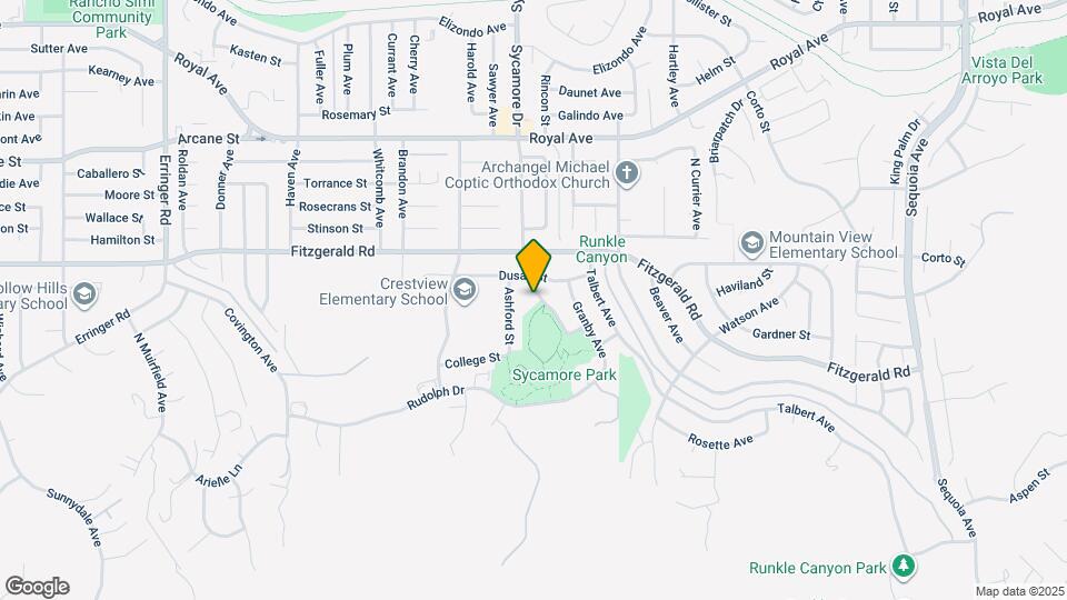 977 Planetree Ave Map and Location Details