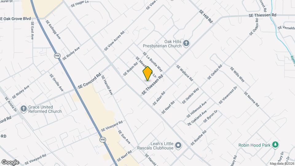 15710 SE Francis Ave Map and Location Details