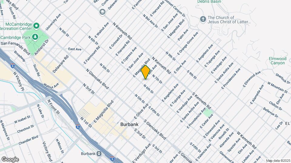 610 E Palm Ave, Unit front house Map and Location Details